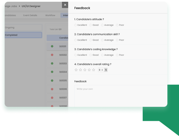 Curb bias through Feedback Forms